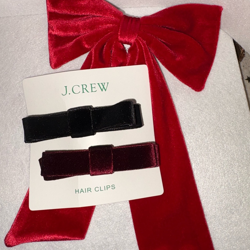 J Crew NWT Velvet Hair Accessories